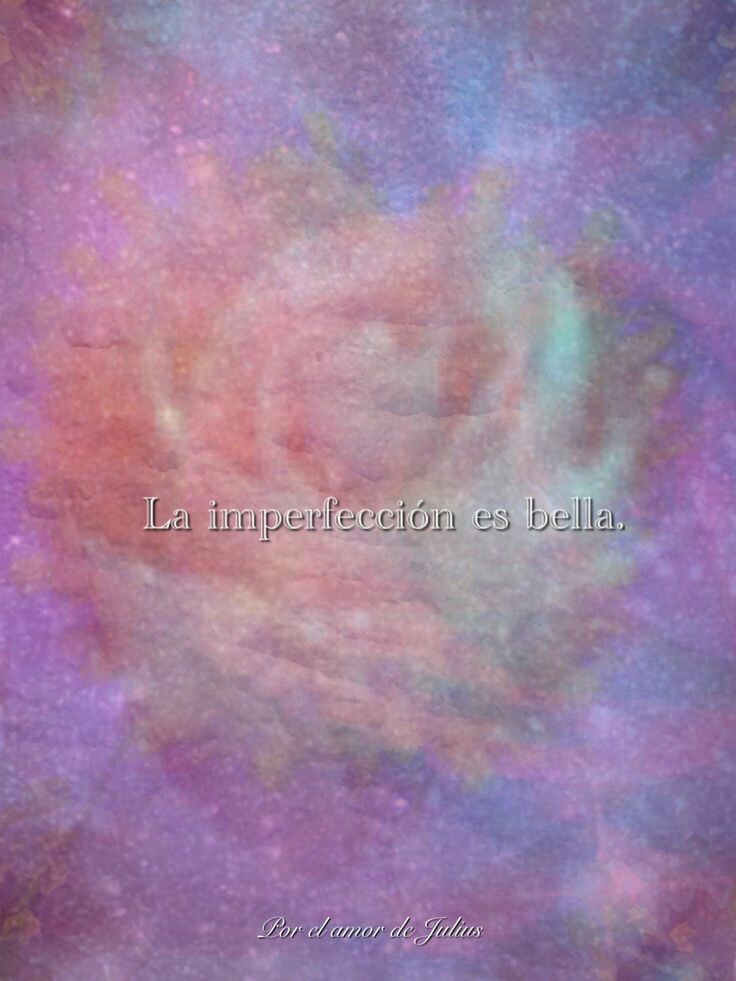 La imperfección es bella
