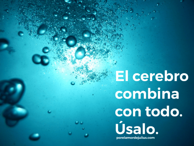 El cerebro combina con todo. Úsalo. porelamordejulius, 2019